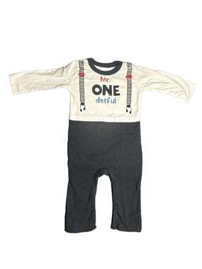 Koala Kids Mr. Wonderful Baby Boy Snsp Bottom Romper 9-12m